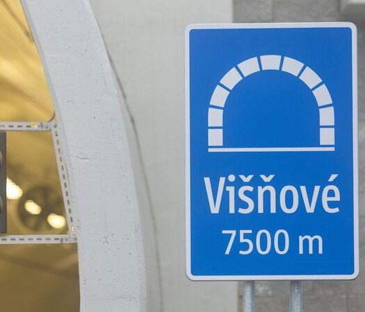 Uzávierka tunela Višňové